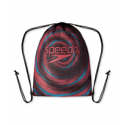 PRINTED MESH BAG RED/BLU -...