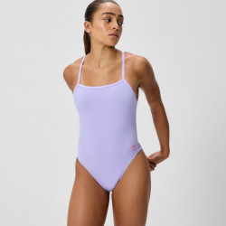 MAILLOT FEMME DOS EN V VIOLET