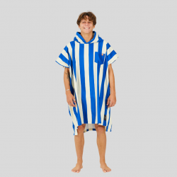 PONCHO DE BAIN STRIPES BLEU