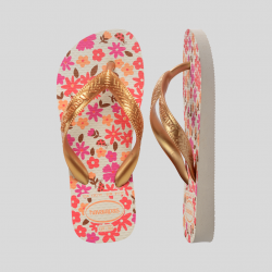 TONGS ENFANT FLEURS ROSES